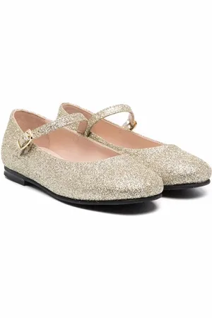Il gufo Glittered ballerina shoes