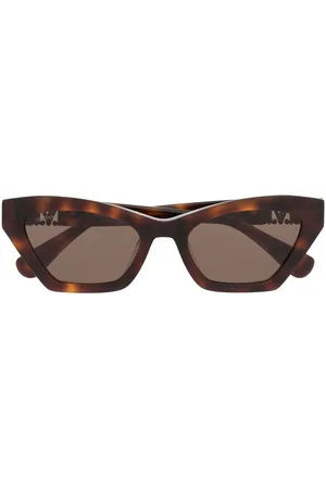 Max Mara Lentes de sol con armazón cat eye estilo carey