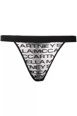 Stella McCartney Tanga con logo estampado