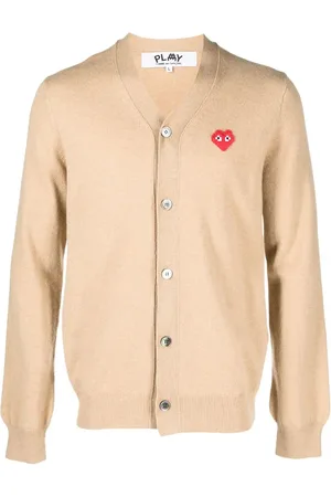 Comme des Garçons Cárdigan con logo bordado