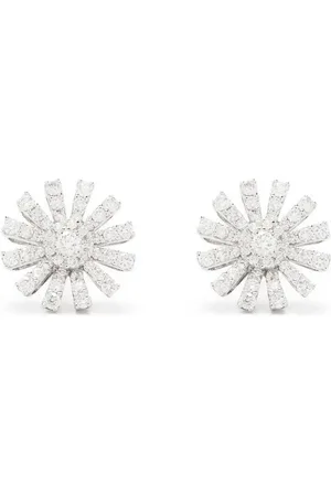 Damiani Aretes Margherita en oro blanco de 18kt con diamantes