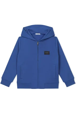 Dolce & Gabbana Hoodie con etiqueta del logo y cierre