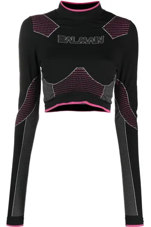Balmain Top corto sin costura