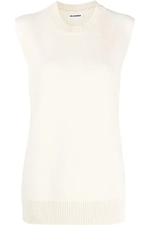Jil Sander Chaleco tejido de cachemira