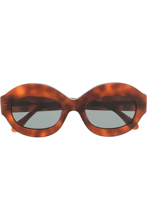 Marni Lentes del sol con armazón redonda estilo carey