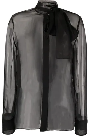 VALENTINO GARAVANI Blusa manga larga semitransparente