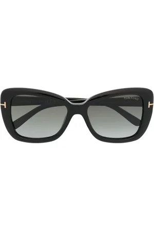 Tom Ford Lentes de sol con armazón estilo mariposa