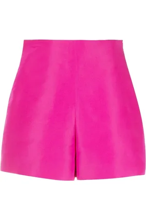 VALENTINO GARAVANI Shorts de seda con tiro alto