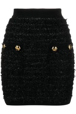 Balmain Falda corta de tweed