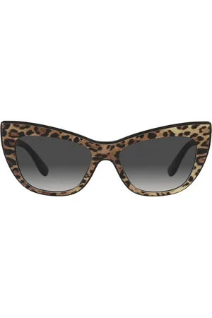 Dolce & Gabbana Lentes de sol con estampado de leopardo