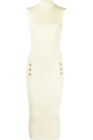 Balmain Vestido midi tejido