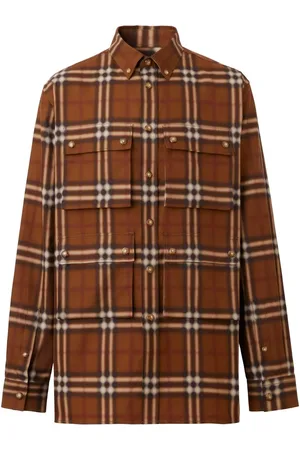 Burberry Camisa con estampado de cuadros