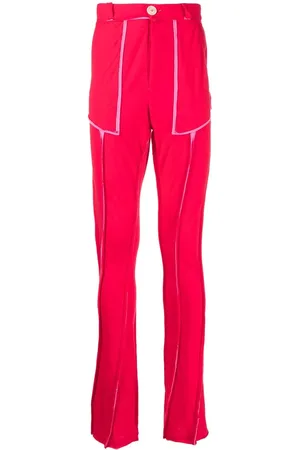 Edward Cuming Pantalones rectos con detalle de costuras