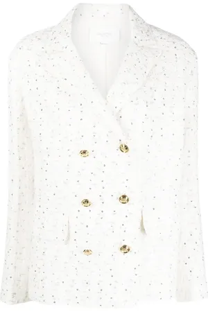 Giambattista Valli Blazer con doble botonadura y lentejuelas