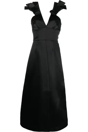 Jil Sander Vestido midi con detalle de moño