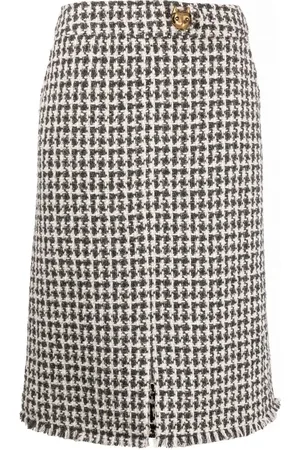 Lanvin Falda recta de tweed
