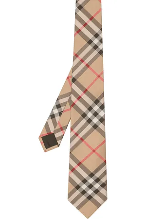 Burberry Corbata de cuadros vintage con corte moderno