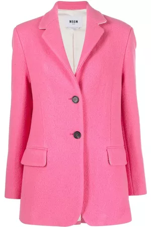 Msgm Blazer con solapa de muesca y botones