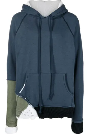 GREG LAUREN Hoodie con diseño de patchwork