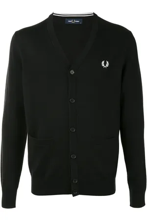 Fred Perry Cárdigan con logo bordado