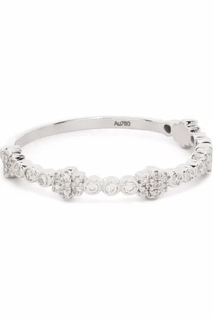 DJULA Anillo Accumulation en oro blanco de 18kt con diamante