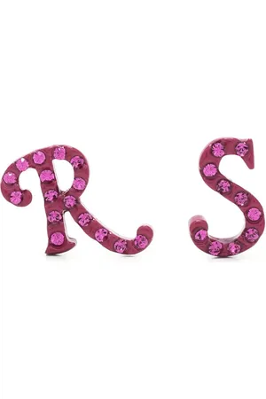 RAF SIMONS Aretes con letras del logo