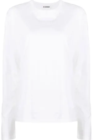 Jil Sander Playera manga larga con cuello redondo