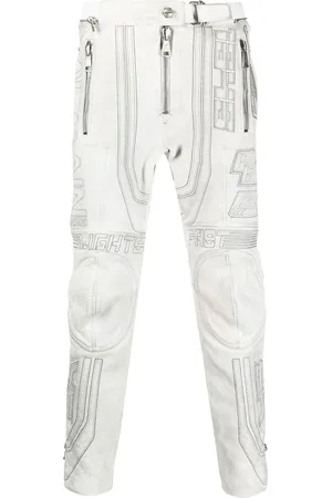 Balmain Pantalones tapered bordados