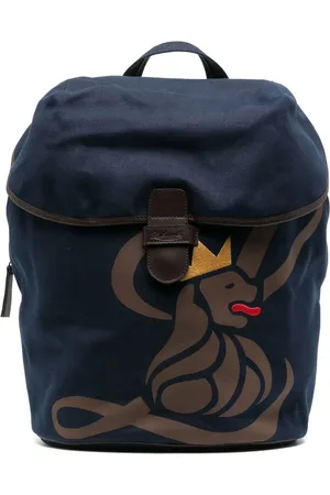 LEATHERSMITH OF LONDON Mochila con león estampado