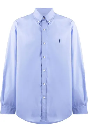 Ralph Lauren Camisa manga larga con logo bordado