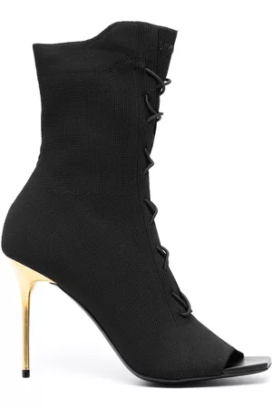 Balmain Botas con agujetas y tacón de 100mm