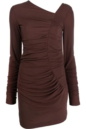Helmut Lang Vestido asimétrico drapeado