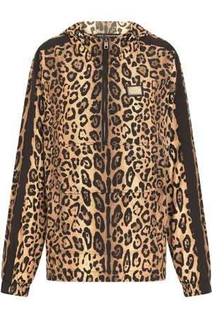 Dolce & Gabbana Chamarra con capucha y estampado de leopardo