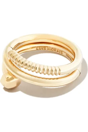 LUIS MORAIS Anillo Serpentine en oro amarillo de 14kt