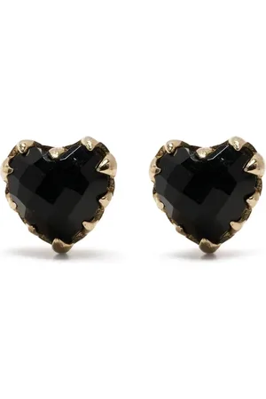 Stolen Girlfriends Club Aretes Love Claw con ónix