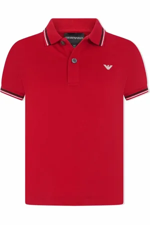 Emporio Armani Playera tipo polo con logo estampado