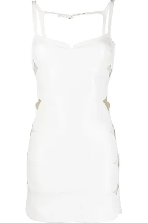 Courrèges Vestido corto Vinyl con aberturas