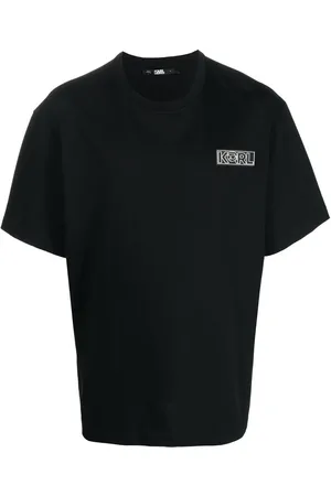 Karl Lagerfeld Playera Ikon con detalle de apliques