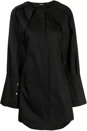 GOEN.J Vestido camisero corto manga larga
