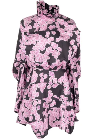 Natasha Zinko Vestido camisero con estampado floral