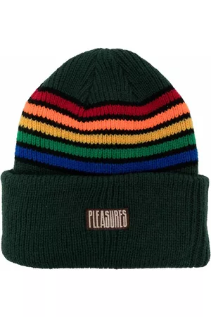 Pleasures Gorro tejido con motivo de rayas