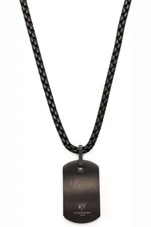 Tateossian Collar RT Elements con etiqueta de perro