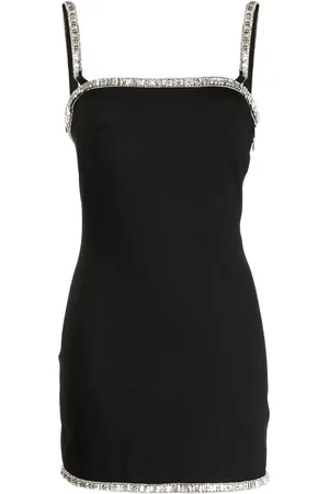 Retrofete Vestido corto Regina con detalles de cristal