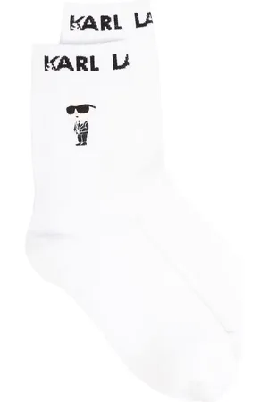 Karl Lagerfeld Set de tres pares de calcetines tejidos en intarsia Ikon