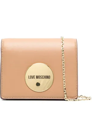 Moschino Bolsa crossbody con placa del logo