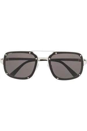 Cartier Lentes de sol con armazón cuadrada y micas de color