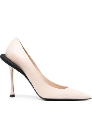 Nº21 Zapatillas con ribete de malla y tacón de 120mm