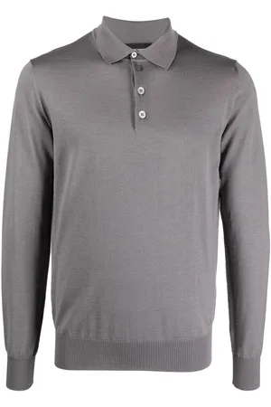 Emporio Armani Suéter con cuello de playera tipo polo