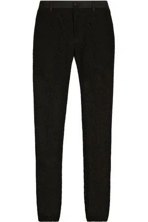Dolce & Gabbana Pantalones rectos de encaje