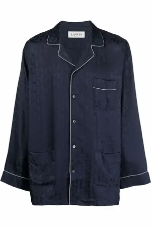 Lanvin Camisa de pijama con logo estampado